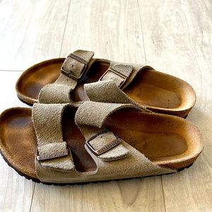 Women Taupe birkenstock sandals